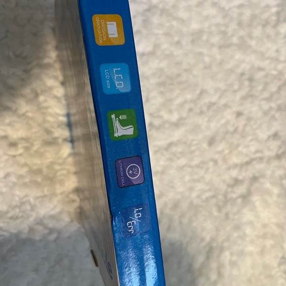 NEW Tempered Glass Electronic Scale, Modernist Letter Graphic Digital Scale - Picture 6 of 6